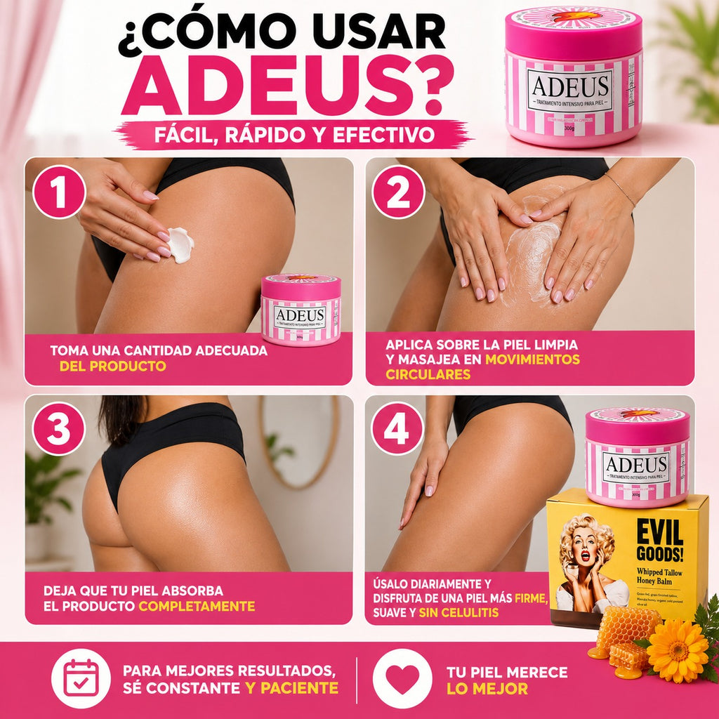 COMBO ANTICELULITIS ADEUS + HONEY BALM