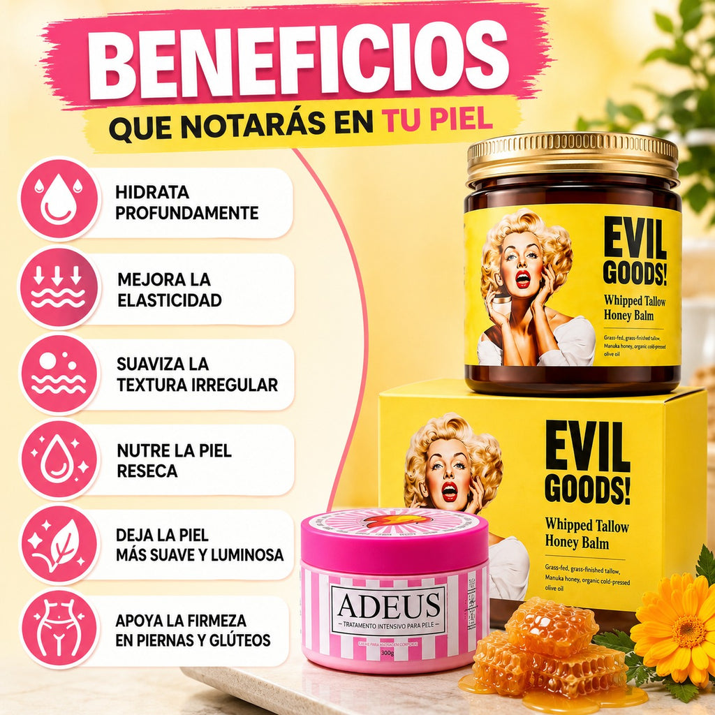 COMBO ANTICELULITIS ADEUS + HONEY BALM